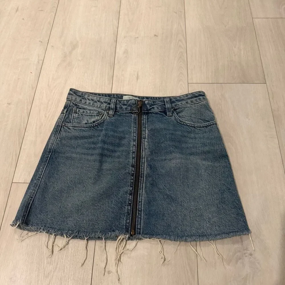 Free People  zip it up mini skirt size 28